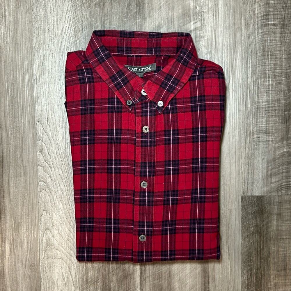 Slate & Stone Flannel Long Sleeve Button Down - Large